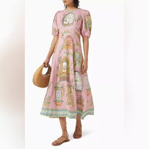 Alemais Monte Midi Dress in Linen